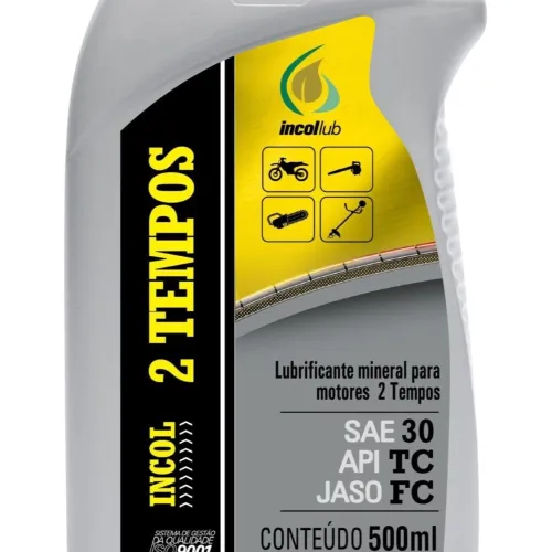 Óleo Lubrificante Mineral para Motores 2 Tempos à Gasolina 500ml - Incollub DT-30