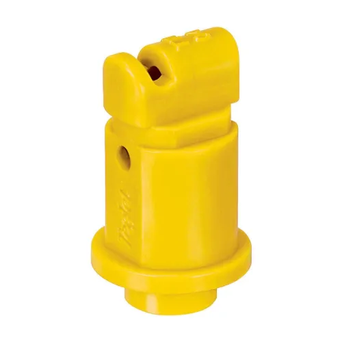 Ponta de Pulverização com Indução de Ar para Jato Plano 110º em Polímero - Teejet TTI11002-VP Amarelo Ponta de Pulverização com Indução de Ar para Jato Plano 110º em Polímero - Teejet TTI11002-VP Amarelo
