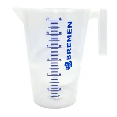 Jarra para Calibração Graduada em Polietileno 3 Litros Branca - Bremen 2166 Jarra para Calibração Graduada em Polietileno 3 Litros Branca - Bremen 2166