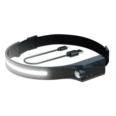 Lanterna de Cabeça Recarregável com LED e Sensor Inteligente - Made Basics WR-2003