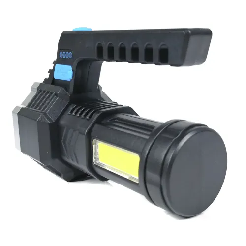 Lanterna de Led Recarregável com Alça 800mAh 250m Alcance - Made Basics EX-1012