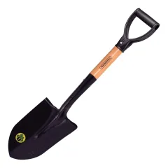 Pá de Bico Pequena em Aço com Empunhadura Plástica Reta Ergonômica com Cabo de Madeira 45 cm - Tramontina 77498404 Pá de Bico Pequena em Aço com Empunhadura Plástica Reta Ergonômica com Cabo de Madeira 45 cm - Tramontina 77498404