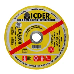 Disco de Corte Para Aço Inox 7 Disco de Corte Para Aço Inox 7