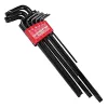 Jogo Chaves Allen Tipo L Hexaloubulais Perfil Tork Longas com 9 Peças T10 a T50 - Gedore Red 3369967
