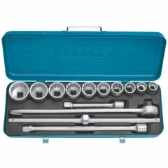 Jogo de Soquetes Estriados com 14 Peças 7/8 a 2