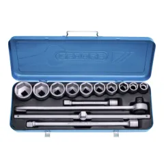 Jogo de Soquetes Sextavados e Acessórios de 22 à 50mm Encaixe de 3/4'' com 14 Peças - Gedore 017501