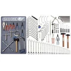 Kit de Ferramentas para Oficina Mecânica Automóveis com 107 Peças - Gedore 084552  Kit de Ferramentas para Oficina Mecânica Automóveis com 107 Peças - Gedore 084552