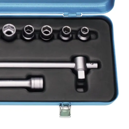 Jogo de Soquetes Sextavados e Acessórios de 10 à 22mm Encaixe 1/2'' 12 peças - Gedore 015565