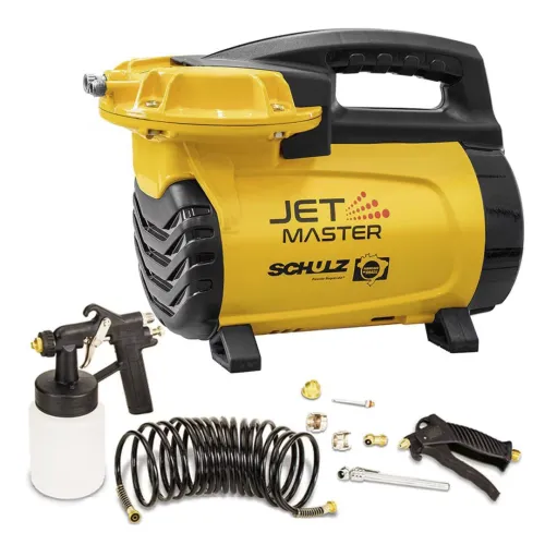 Motocompressor de Ar Direto Jet Master c/ Acessórios 0,5 kW 220V - Schulz 920.1298-0
