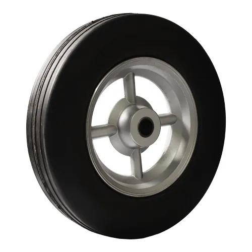 Roda Alumínio 8” com Pneu Maciço 15