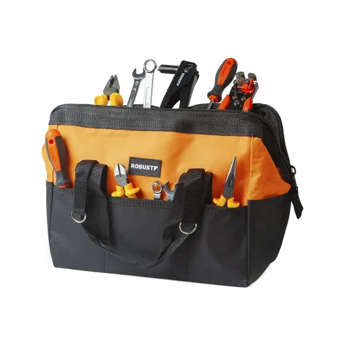 Kit Bolsa em Lona com Ferramentas 330 mm x 550 mm 15 Peças - Robust 3370212 Kit Bolsa em Lona com Ferramentas 330 mm x 550 mm 15 Peças - Robust 3370212